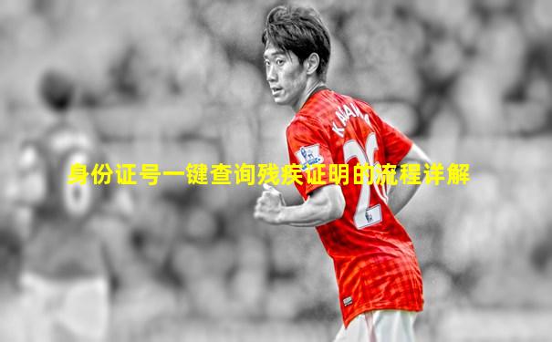 身份证号一键查询残疾证明的流程详解